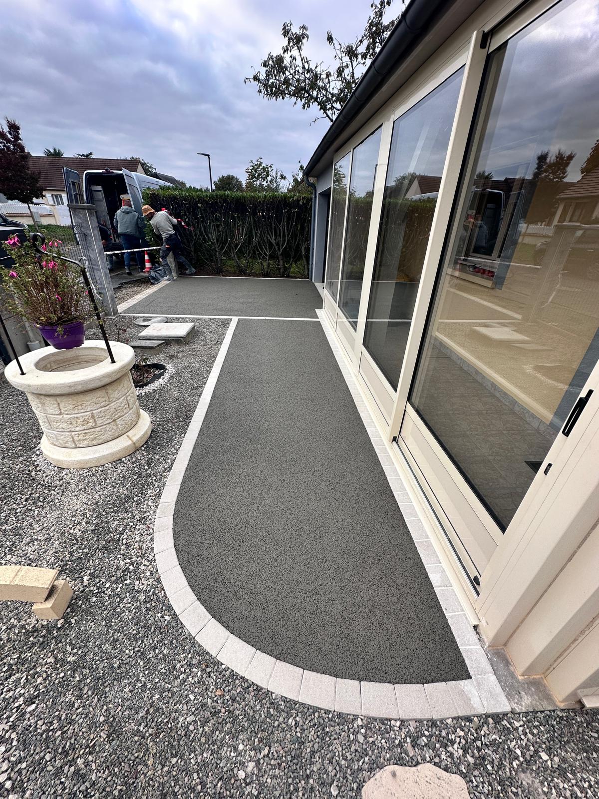 Entrée de maison Drainant